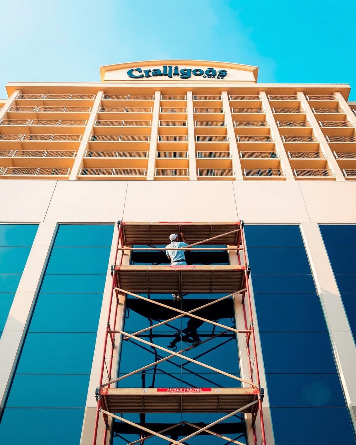 Corniche Hotel Facade Paint